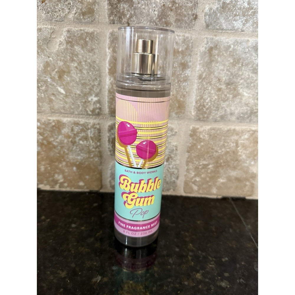 Bath & Body Works BUBBLE GUM POP Fine Fragrance Mist Body Spray Splash 8.Oz New